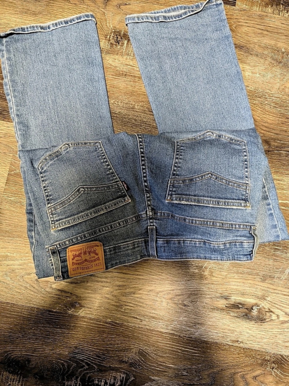 Levi's High Rise Bootcut Blue Bootcut Jeans Waist 32